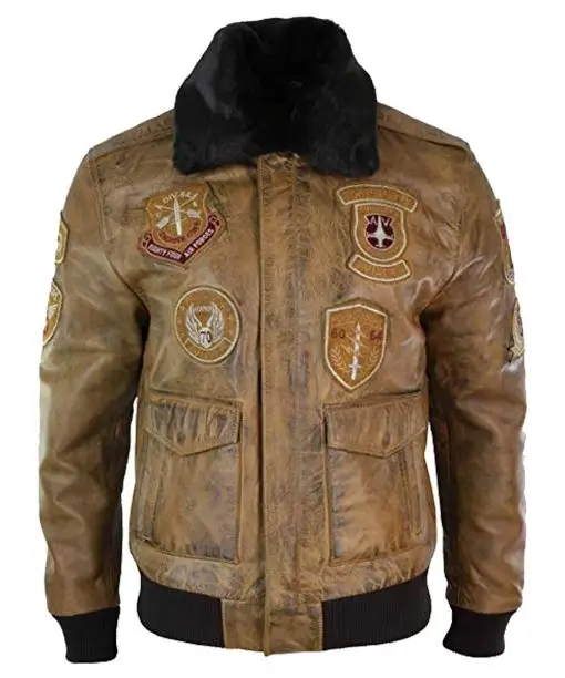 BNS -25 Custom Aviators Leather Jacket